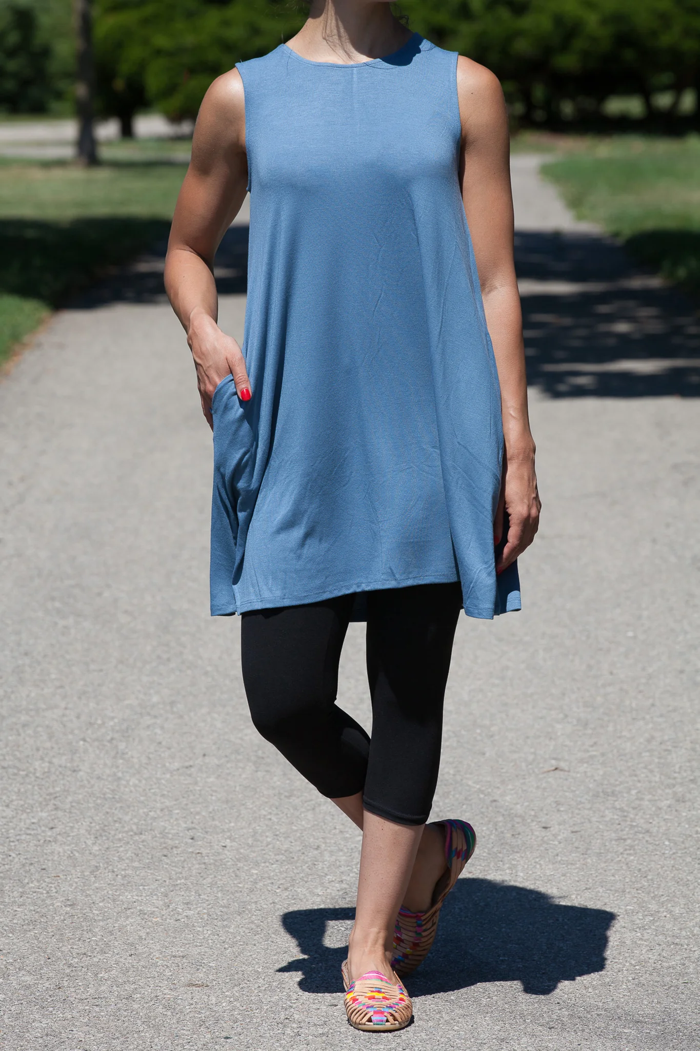 Long Tank Tunic (WITH POCKETS) - Image 14